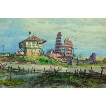 РЕПРОДУКЦИИ НА КАРТИНИ Развалините при Кула (1900)